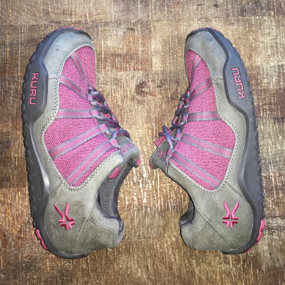 KURU Chicane Sneaker Womens 8.5 Wide Grey Pink Hiking Shoe Walking Gorpcore - Picture 6 of 9